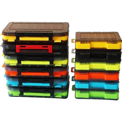 12&14 Room Large-capacity Fishing Bait Storage Box Double-Layer Fishing Bait Box Portable Multi-grid Fishing Tackle Storage Box