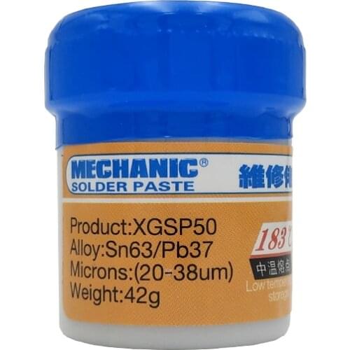 MECHANIC Sn63/Pb37 Solder Paste Flux XGSP50 for soldering station Solder iron rework station XG50 paste