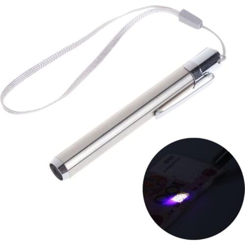 Mini Counterfeit Checker UV Currency Money Note Detector with Lanyard Protable Banknote Tester Pen Tools-M35