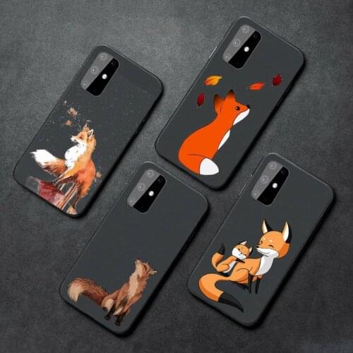 Cartoon fox Phone Case For Samsung A21S A32 A51 A52 A71 A50 A12 S10 S20 S21 Plus Fe Ultra