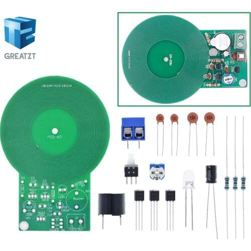 Metal Detector Kit Electronic Kit DC 3V-5V 60mm Non-contact Sensor Board Module DIY Electronic Part Metal Detector DIY Kit