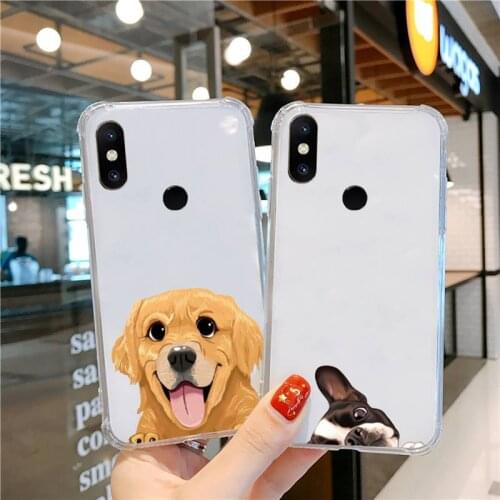Bulldog Pug Dog French Phone Case Transparent for Xiaomi cc max mix note 3 2 6 8 5 10 11 9 10 play x s se lite pro