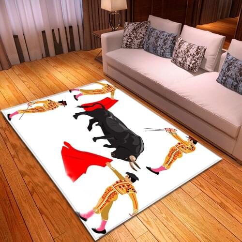 Animal Fun Rug Home Bedroom Decoration Rug Restaurant Modern Living Room Non-slip Carpet 3D Printing Room Large Kids Mat Fashion