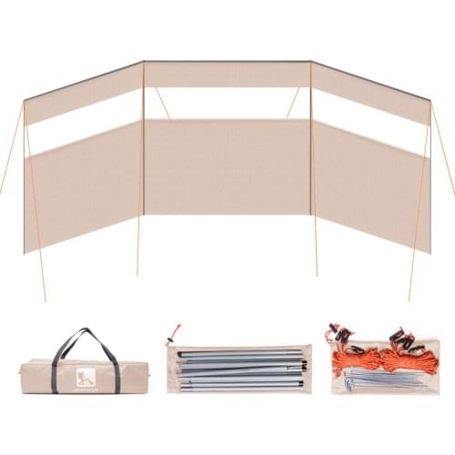 Outdoor Camping Folding Windscreen Beach Windshield Shelter Camping Picnic Sidewall Privacy Screen Panel Partition Wall Divider