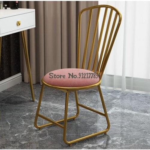 Makeup stool modern minimalist net red ins nordic princess butterfly chair bedroom backrest girl light luxury dressing table sto