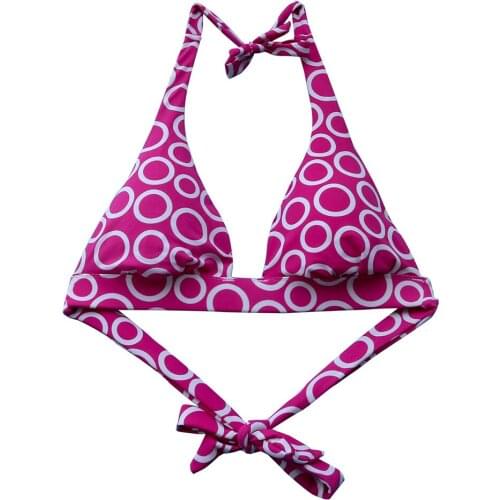 The Triangle Bikini Tops For Women Pink Bikinis Swimsuit Beachwear Bathing Suits girl Swimming circle Sexy SWIM TOPS