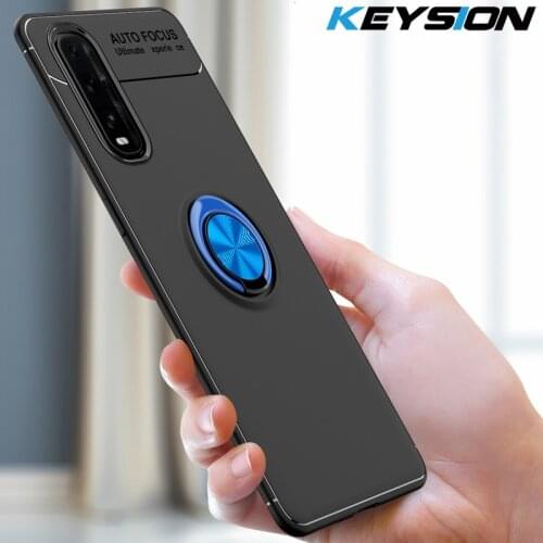 KEYSION Shockproof Case For OPPO Find X2 X2 Pro A9 A5 2020 A91 A31 A8 Magnetic Ring Phone back cover for Realme X50 Pro 6 Pro V5