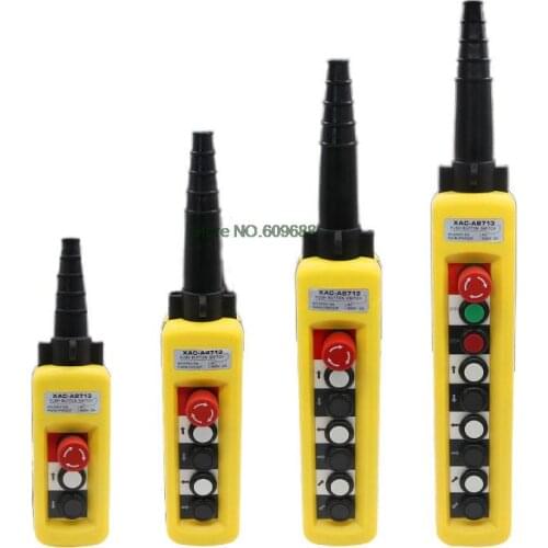 Rainproof Single Double Speeds Hoist Switch Push Button for Crane Switch Pendant controller