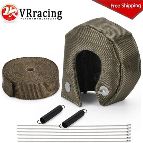 100% Full Titanium T3 Turbo Charger Heat Shield Cover Blanket Exhaust Wrap Fit For : T2 T25 T28 GT28 GT30 GT35 Car Accessories