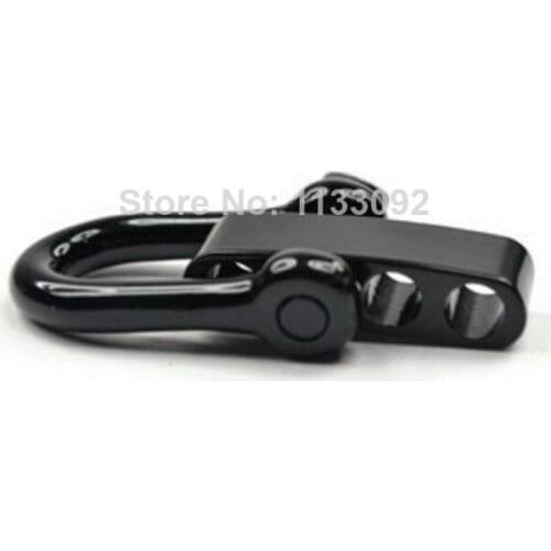 15Packs/lot free ship Stainless Steel Adjustable D PARACORD Bracelet Buckles Shackles for 550 paracord survival bracelet