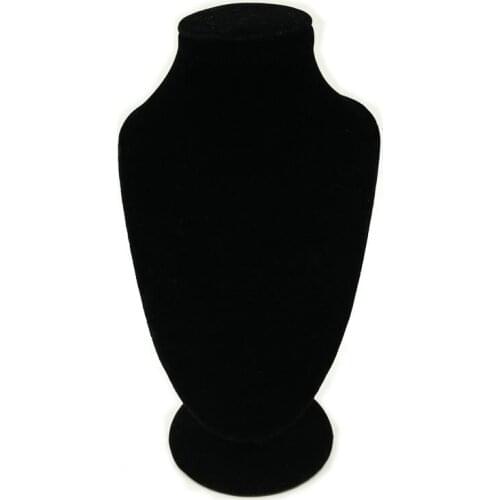 2pcs / Lot 17 * 10cm New Velvet Jewelry Display Stand Necklace Pendant Display Stand Black Z-045