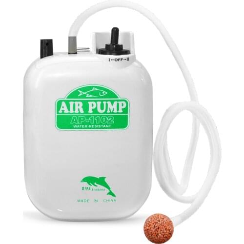 AP-1102 Mini Fishing Air Pump Outdoor Portable Fishing Oxygen Pump Compressor Outlet with Check Valve Tube Aquatic Air Pump