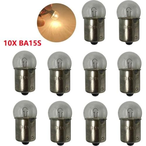 10x G18 89 R10W 12V 10W BA15s 1156 2405 car bulb door lights clear car external lights side turn signals bulb auto halogen lamp