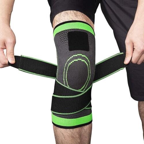 2 PCS 2019 Knee Support Breathable Postpartum Recovery Knee Bandage Brace Professional Protective Sports Knee Pad Tennis Cycling