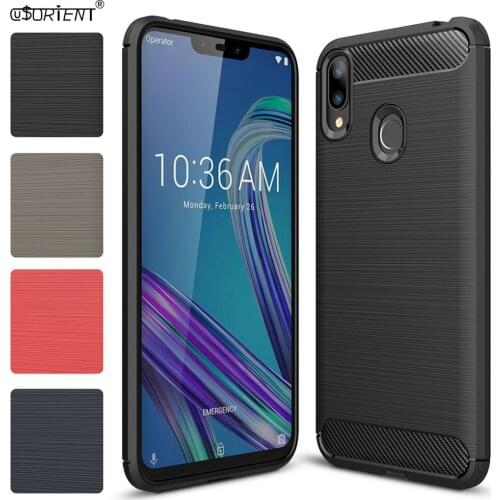 Bumper Case For ASUS ZenFone Max M2 ZB633KL Soft Silicone Full Cover ZB633 ZB 633 KL Carbon Fiber Fitted Phone Cases X01AD Funda