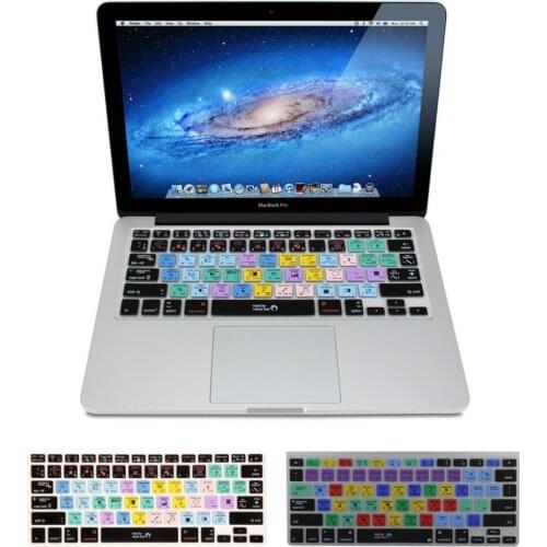 Adobe Photoshop Illustrator Keyboard Shortcut Design Functional Silicone Cover US For Macbook Pro Air 13 15 17 Protector Sticker
