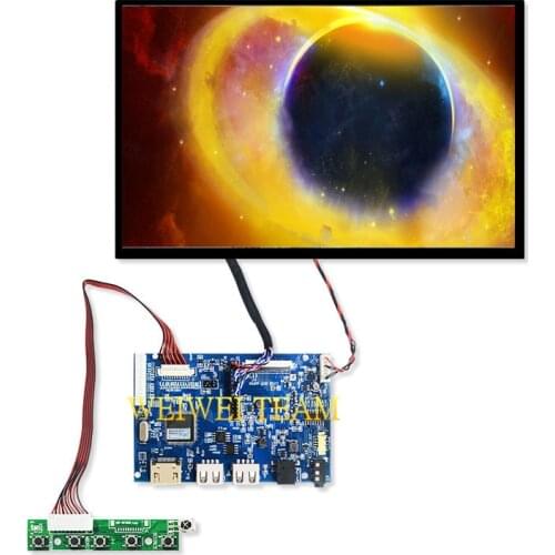 For Raspberry pi 3 B+ Screen 10.1'' Inch IPS LCD Display Panel 1280X800 TTL LVDS 40 Pins Controller Driver Board USB