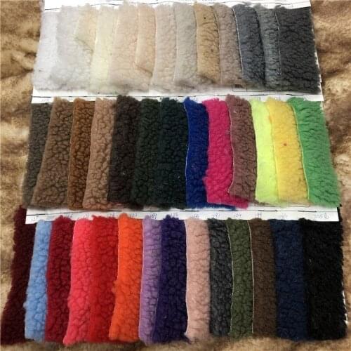 Faux Fur 40-Color Thick Medium-Grain Lamb Cashmere Clothing Plush Fabric