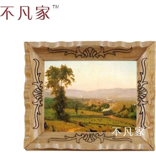 Wholesale dollhouse 1:12 scale miniatue Classical beautiful countryside oil painting ds-01