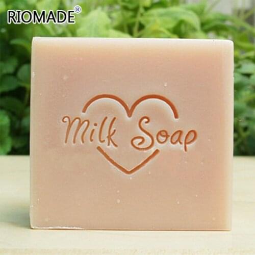 Love Milk Soap Art Font Handmade Soap Stamp Transparent Natural Plexiglass Soap Seal With Handle Acrylic Chapter Custom