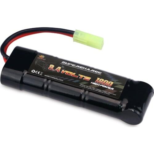 8.4V 1800mAh Ni-MH High Power Battery Packs with Mini Tamiya Connectors Discharge Connector for RC Toys Tank Car Airplane
