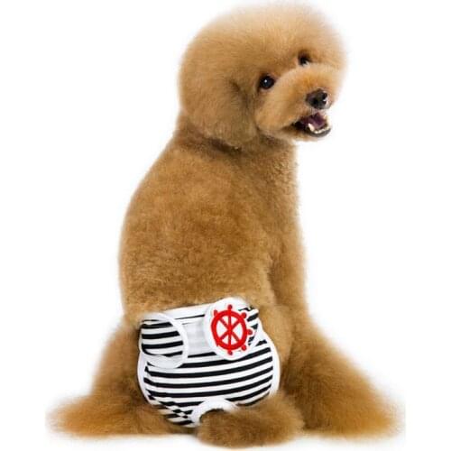 New Dog Physiological Pants Sanitary Diaper Washable Reusable Female Dog Shorts Panties Underwear Menstruation Briefs S-XL