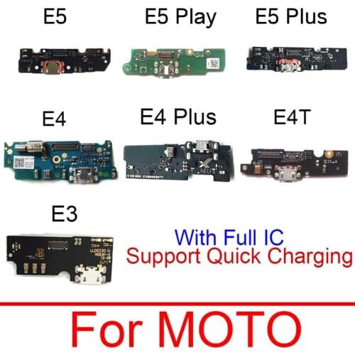 Chargring USB Jack Dock Board For Mototrola Moto E3/E4 XT1762 XT1772 / E4T XT1766 / E4 Plus USB Charger Port Connector Mic Board