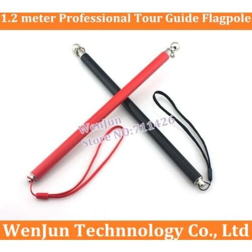 10pcs/lot 1.2m professional tour guide flagpole1.2 meter stainless steel flagpole telescopic pointer pointer teaching