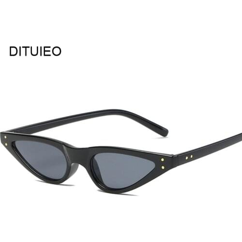 Small Cat Eye Sunglasses Women Luxury Brand Designer Sun Glasses Female Retro Vintage Balck Ladies Sunglass Black Eyewear Oculos
