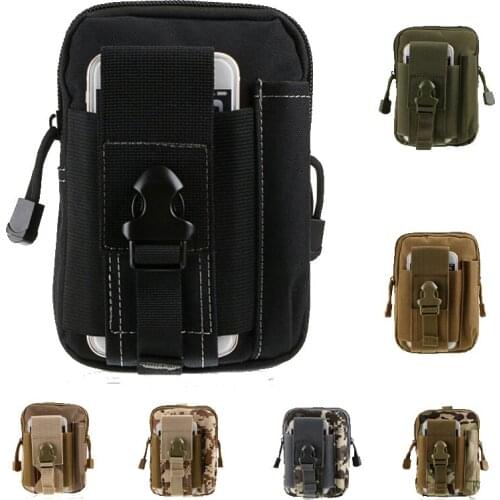 Outdoor Sport Tactical Molle Pouch Military Waist Bag Hiking Climbing Camping Belt Pack Bag Running Travel Hunting Small Pocket