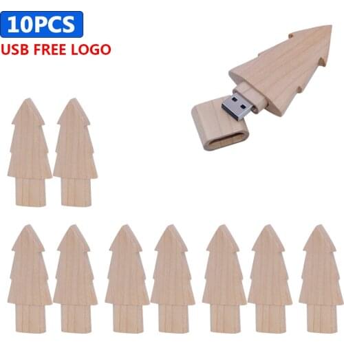 10pcs/lot photography wedding gift LOGO customized wooden tree USB flash drive pen drive 4gb 8gb 16gb 32gb 64gb memory stick