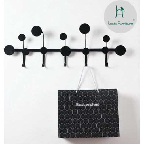 Louis fashion CD Racks &Coat Racks Nordic creative hanging clothes wall clothes cap porch key rack wall door shelf
