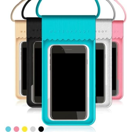 TPU Waterproof Swimming Bag Mobile Phone Touch Screen Swimming Cellphone Pouch Holder Diving Surfing Water Sports Phone Case