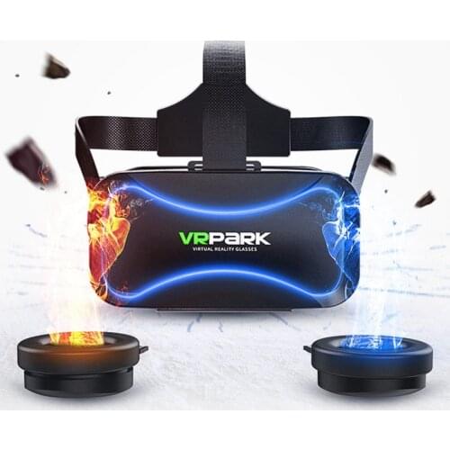 VRPARK VR Virtual Reality Glasse with Controller 3D VR Headset for iPhone Android Smartphone 4.5-6.7 Inch