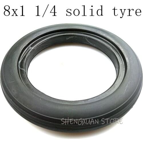 High Performance 8x1 1/4 Non Inflation Solid Tyre with Good Quality for Electric Scooter 8*1 1/4 Solid Tire