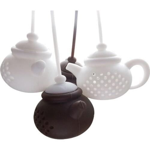 Silicone Tea Infuser Tea Leaf Filter Strainer Diffuser Teapot-Shape Teaware for Kitchen Dining Gadget Durable