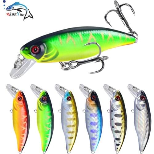 1Pcs Minnow Fishing Lures Wobblers Pesca 53mm/4.5g Stream Sinking Minnow Hard Bait Japan Perch Pike Salmon Trout Bass