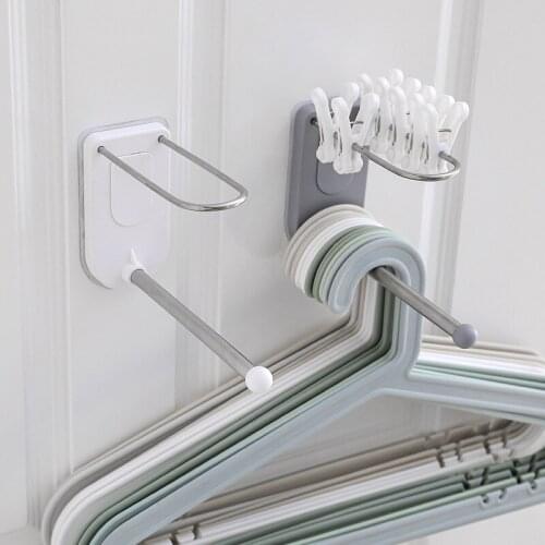 Multifunctional Clothes Coat Hanger Holder Organizer Hook Underwear Socks Clip Rack Stainless Steel Storage Rack Hangers 1PC