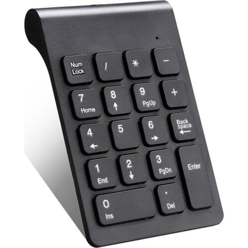 2.4GHz Wireless Numeric Keyboard Mini Number Keyboard Keypad for Office Accounting