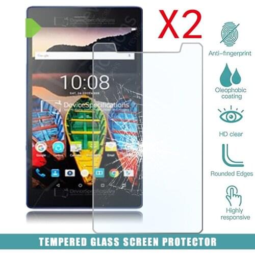 2Pcs Tablet Tempered Glass Screen Protector Cover for Lenovo Tab3 8 LTE Full Coverage HD Eye Protection Tempered Film