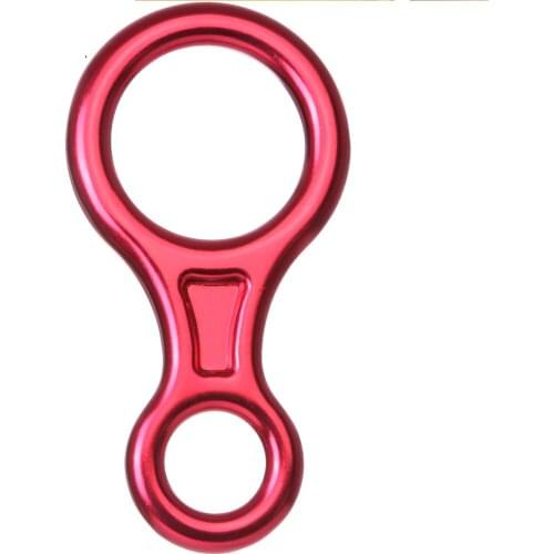 45kn Figure 8 Descender Aluminum Descender For Climbing Rescue Rock Climbing Rigging Random color