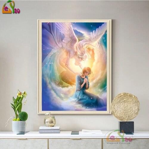 5D Diy Diamond Painting Full Round Square Embroidery Mosaic Art Accessories Angel Girl Paiting Cross Stitch Kit Home Decor