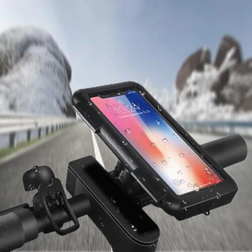 6.5 inch Bicycle Motorcycle Phone Holder Waterproof Case Bike Handlebar Mount Phone Stand Universal Shockproof Cover GPS Bag