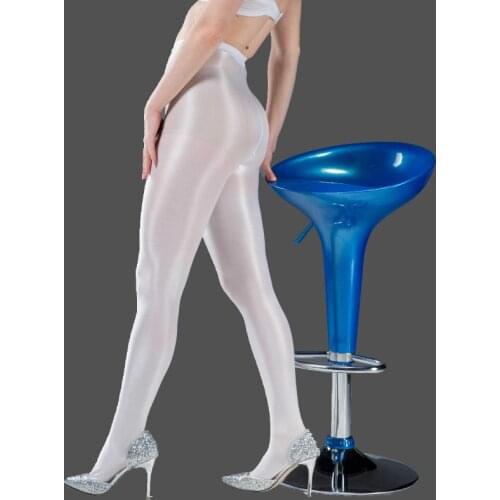 70D Women sexy oil Shiny solid glitter tights T crotch plus size sparkle pantyhose female black Glossy Stockings Dance Fitness