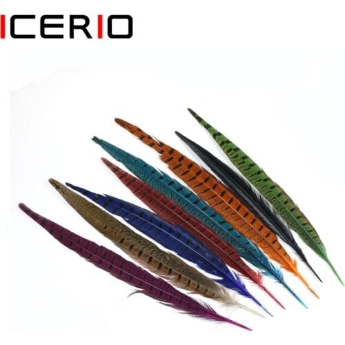 8PCS Multiple Color Pheasant Tail Feather for Fly Tying Nymphs / Wet Fly Wings