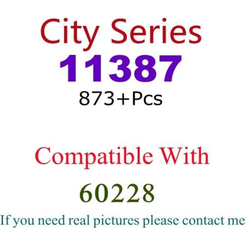 873Pcs 11387 Building Block Toy City Series 60228 Assembled Building Block Childrens Toy Gifts