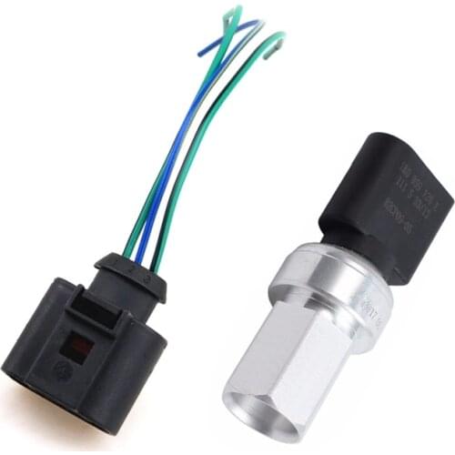 Car A/C Heater Pressure Sensor Switch Cable For Golf 4 MK4 5 6 MK6 Passat B5 B6 CC Caddy Polo Superb A3 TT Q7 SEAT Leon IBIZA