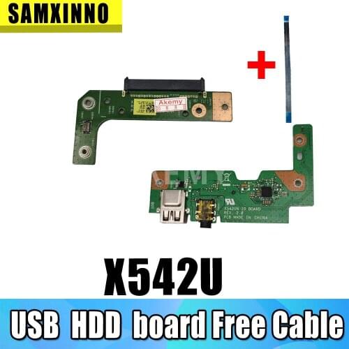 Free cable For Asus VivoBook X542U X542UQ X542UF X542UN X542UR X542URR USB Audio usb board Laptop HDD Hard Disk Drive Board