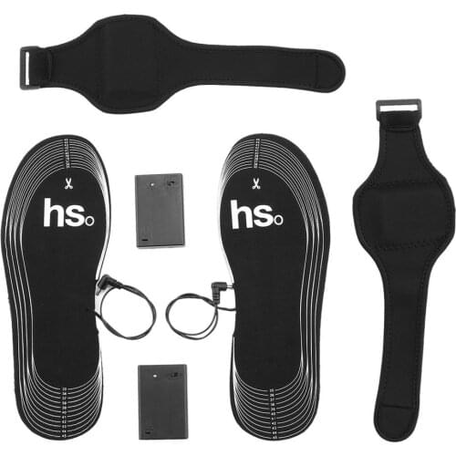 Cuttable Carbon Fiber Boot Insoles Battery Powered Foot Warmer Winter Shoes Pads Cushions Shoes Accessories hot