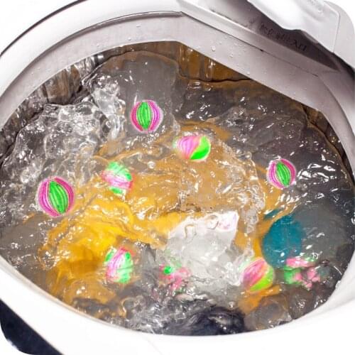 Eco-Friendly Magic Laundry Ball Clothes Personal Care Hair Ball Washing Machine Hair Removal Cleaning Ball For Home Random Color